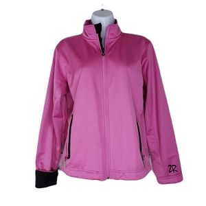 ZR Zero Restriction Tour Series Women's Waterproof Golf Jacket sz Medium Pink